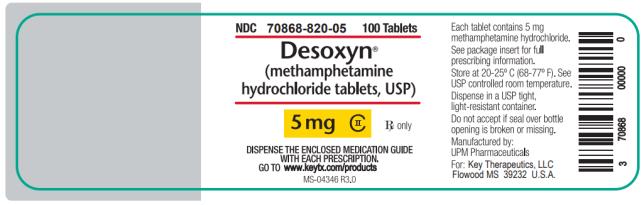 methamphetamine prescription