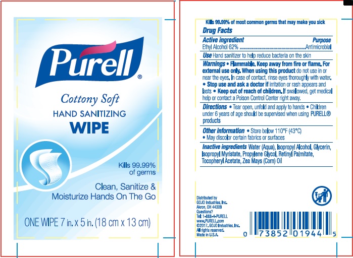 PURELL Cottony Soft White Sanitizing Cleaning Wipes (120-Count) GOJ902712 -  The Home Depot