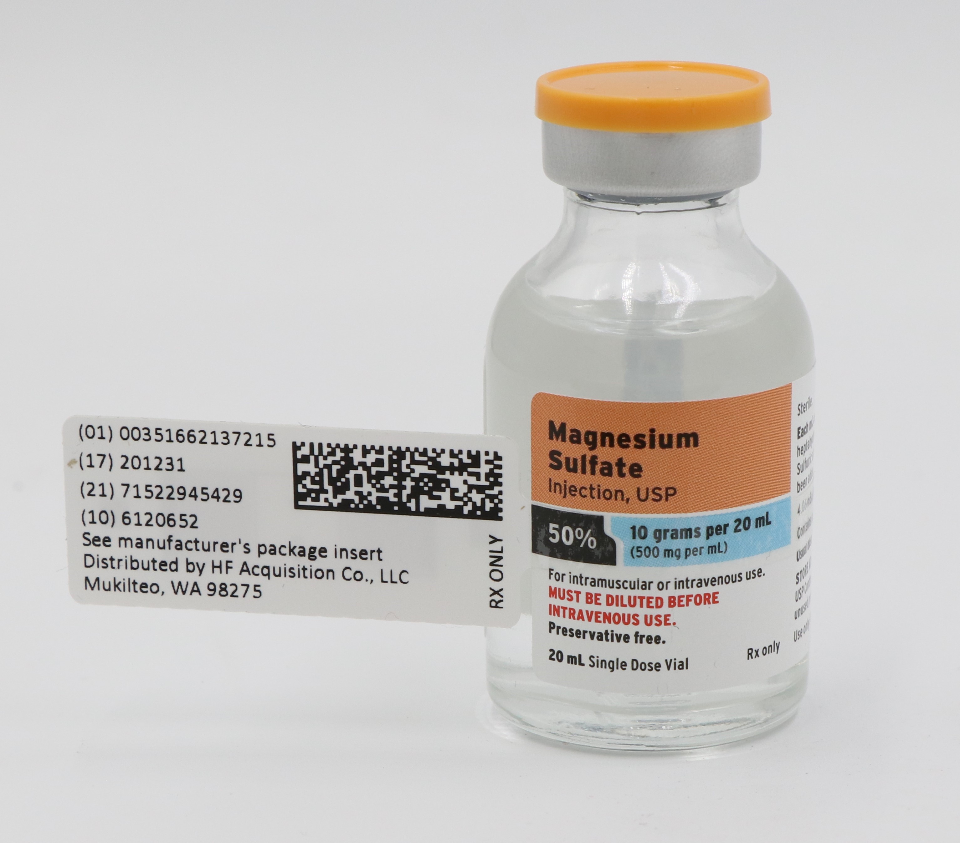 Accueil: Sulfate de magnesium 500mg/ml, 20ml