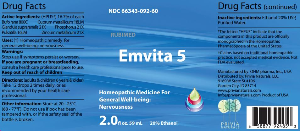 Emvita 5 - Label
