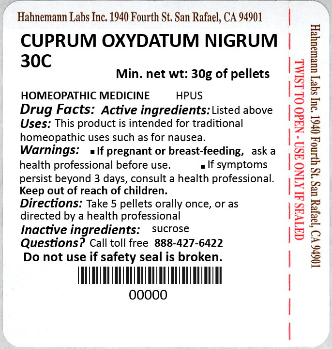 Cuprum Oxydatum Nigrum 30C 30g