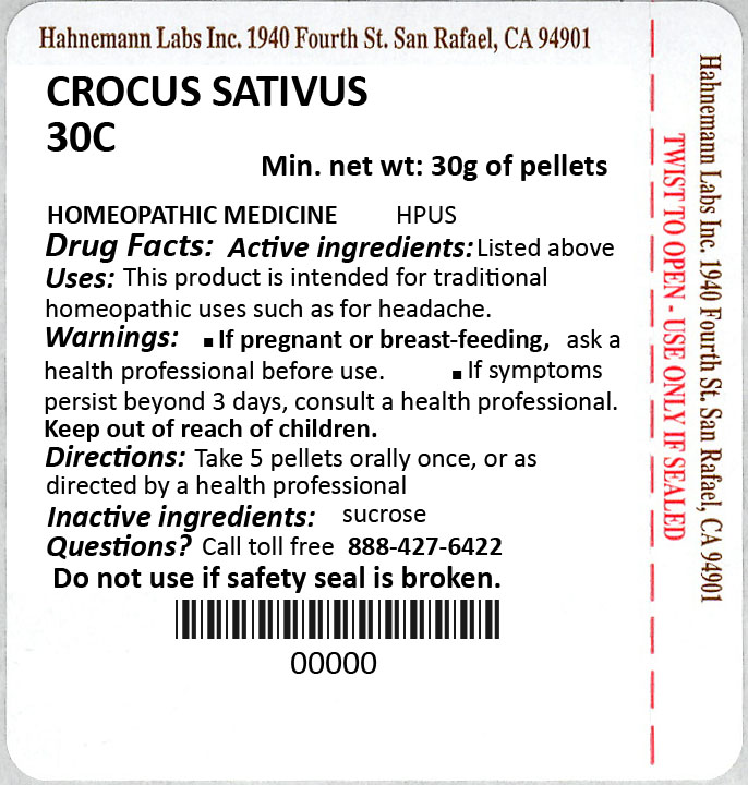 Crocus Sativus 30C 30g