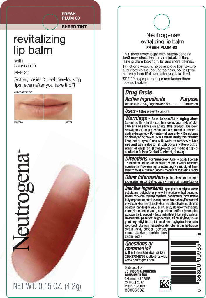 Neutrogena ® revitalizing balm with sunscreen SPF 20 (All 6