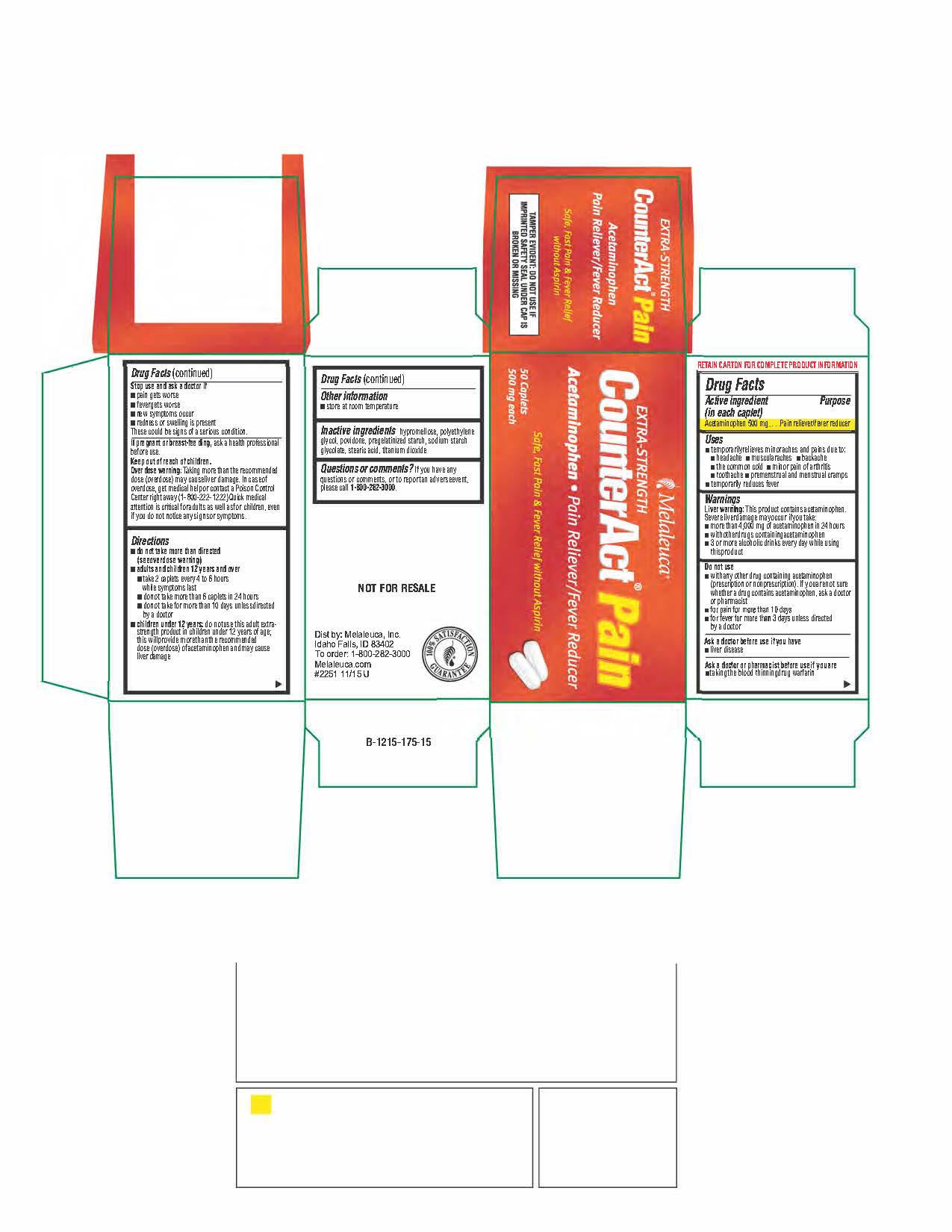 CounterAct Pain Content of Labeling