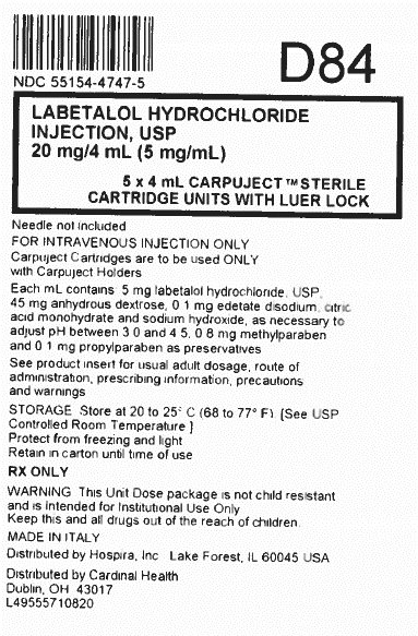 Labetalol Injection, 5 Ml, Prescription