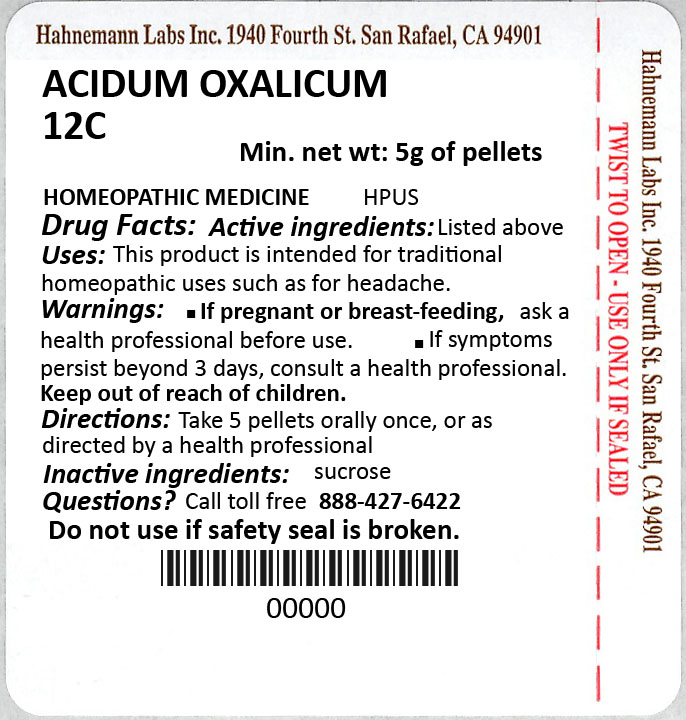 Acidum Oxalicum 12C 5g