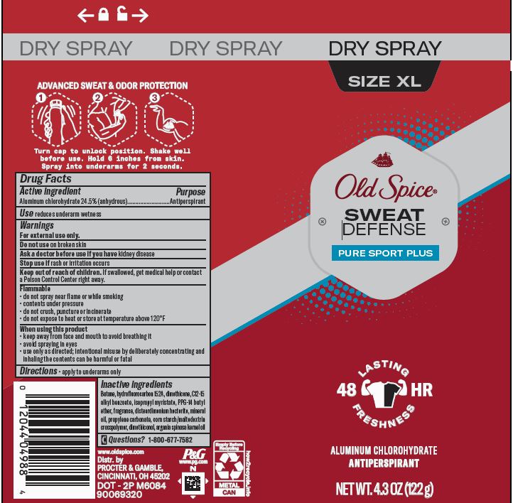 Old Spice Sweat Defense Pure Sport Plus Dry Spray