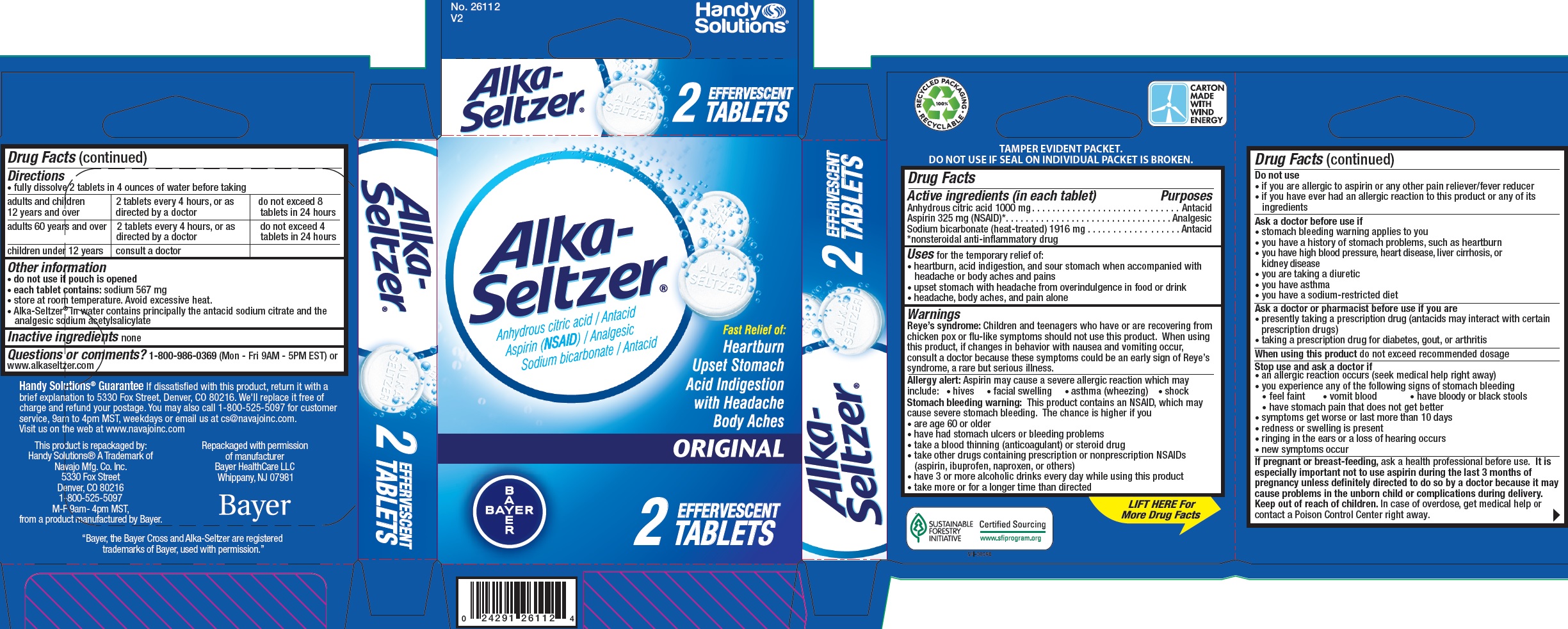 Antacid Alka-Seltzer 325 mg Tablet