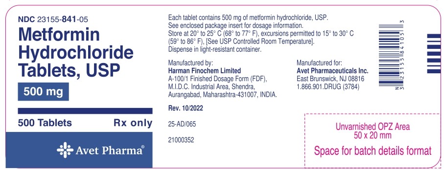 Metformin 500 mg 500's Count