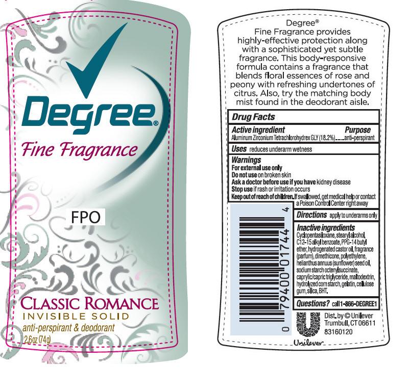 Degree Classic Romance Antiperspirant Deodorant