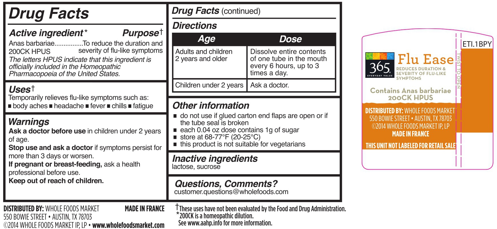 Drug Facts / Tube