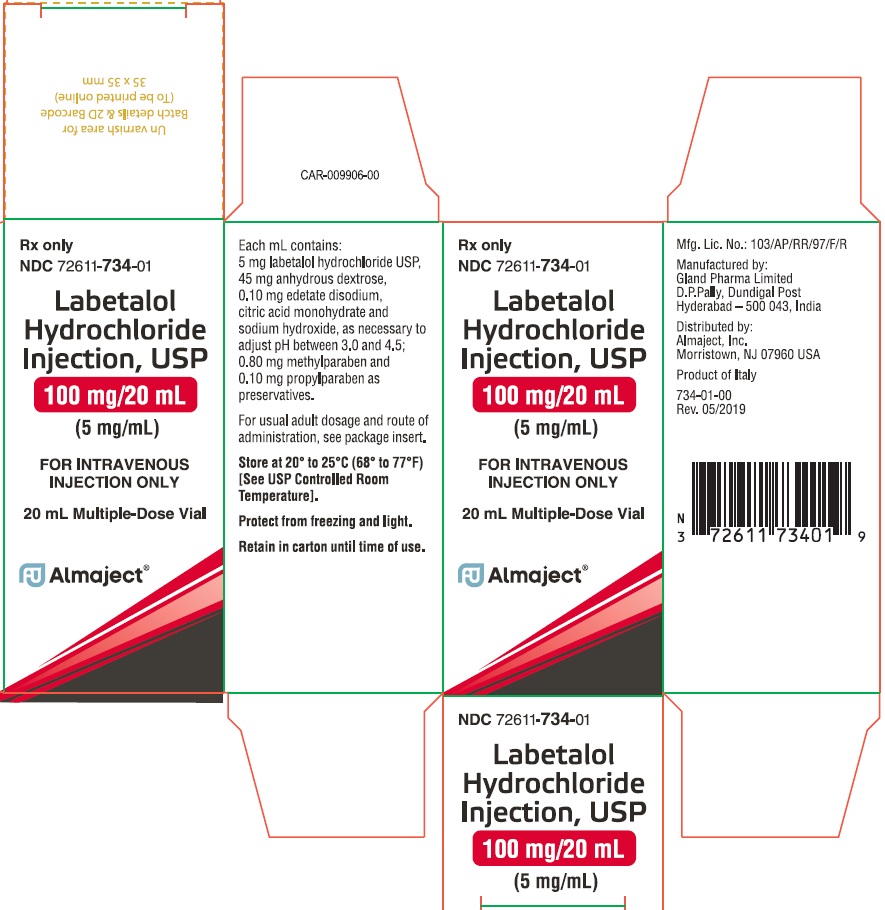 LABETALOL HYDROCHLORIDE INJECTION, USP 100mg/20mL (5mg/mL) VIAL