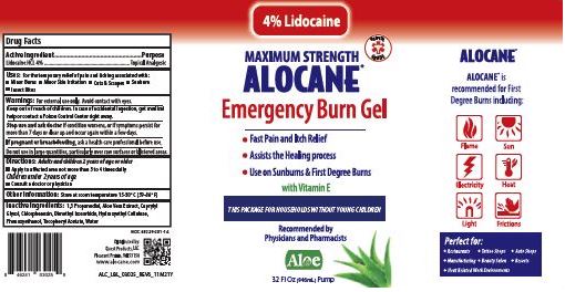 Alocane Emergency Burn Gel, Maximum Strength, 2.5 oz