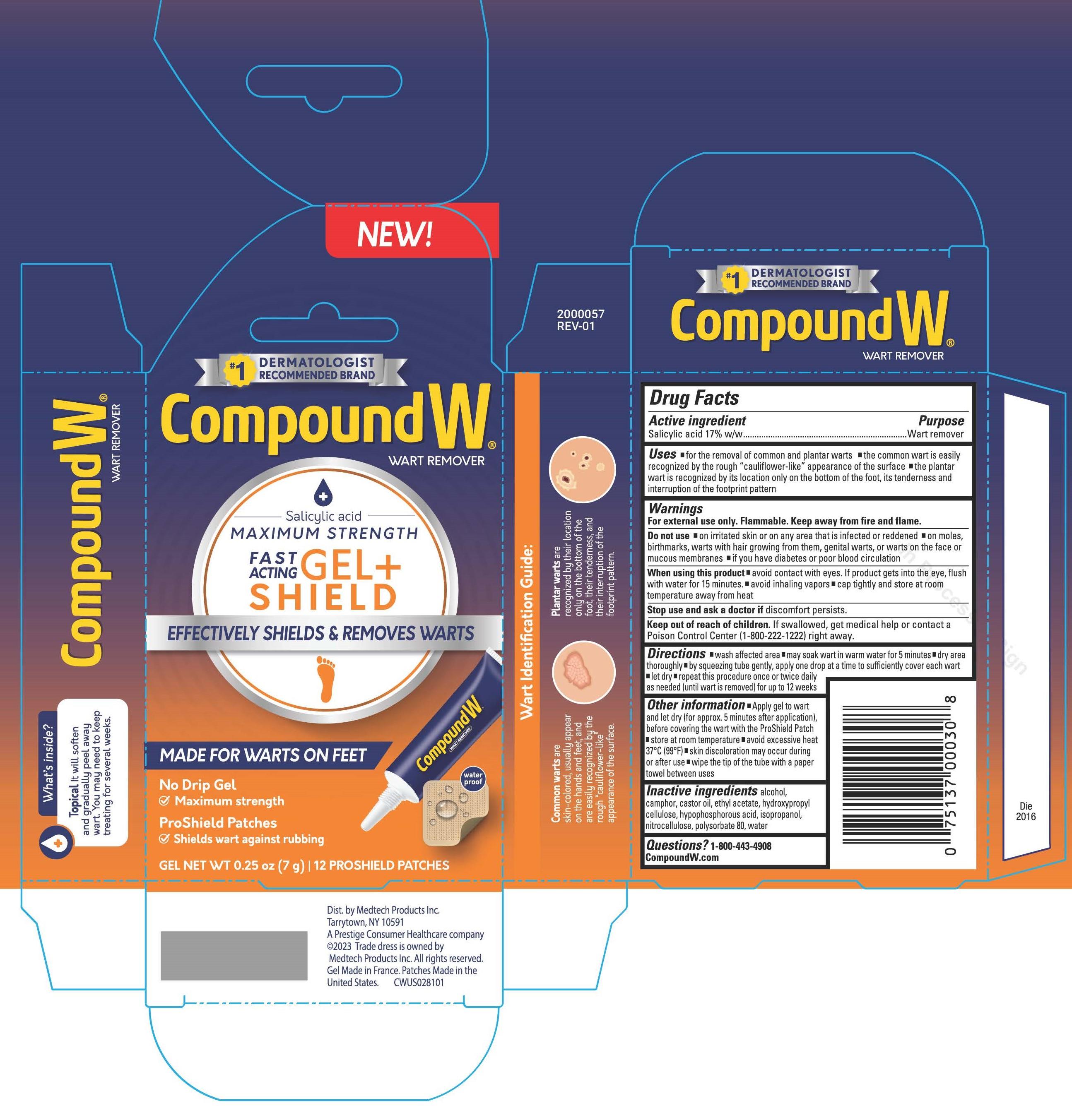 Compound W Gel Wart Remover + ConSeal Patches - Shop Skin & Scalp