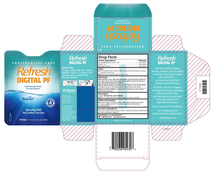 Principal Display Panel
NDC 0023-6954-30
Refresh®
 DIGITAL PF
Lubricant Eye Drops
For Eye Dryness
with
 HydroCell™
Fast-acting Relief
That Soothes Your Eyes
30 Vials (0.01 fl oz (0.4 mL) each Sterile 
