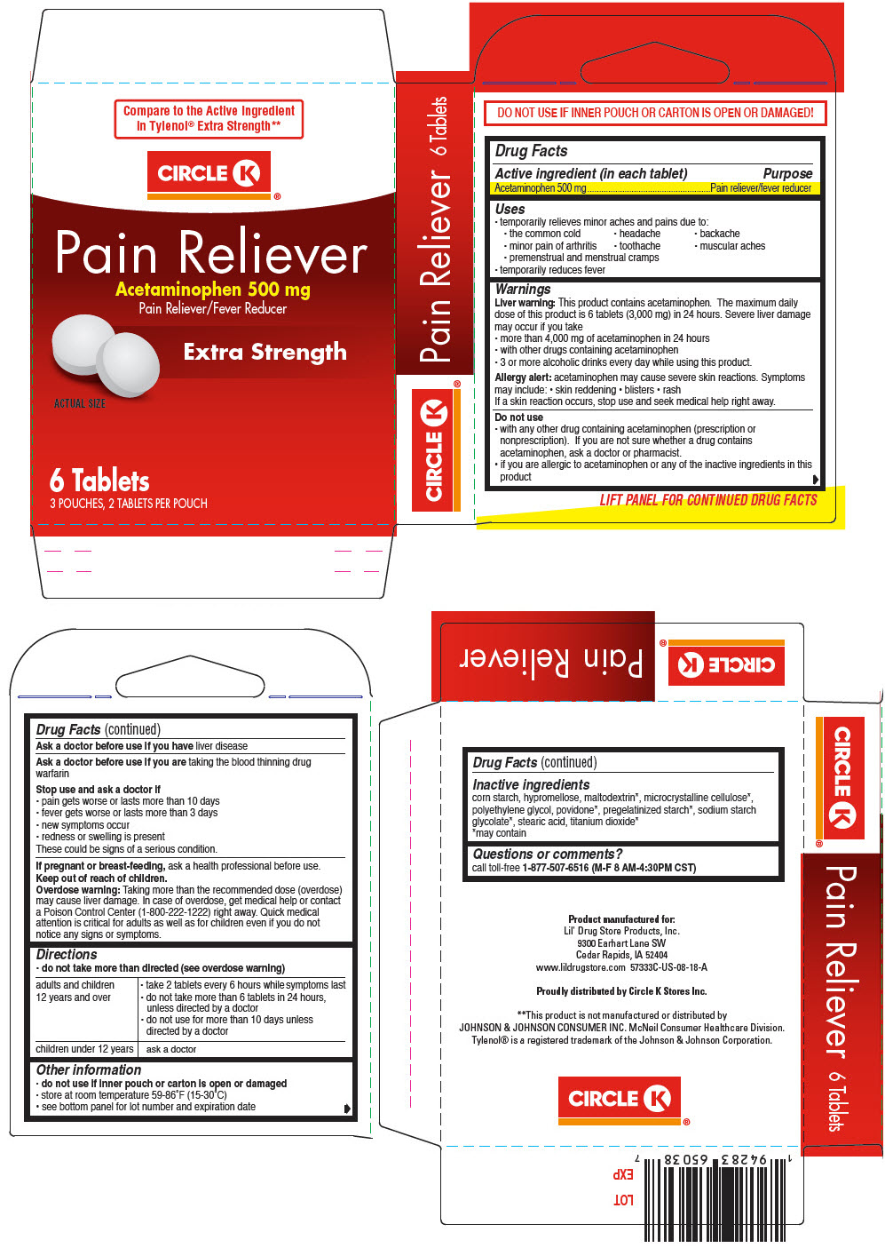 PRINCIPAL DISPLAY PANEL - 500 mg Tablet Pouch Carton - 66715-5733