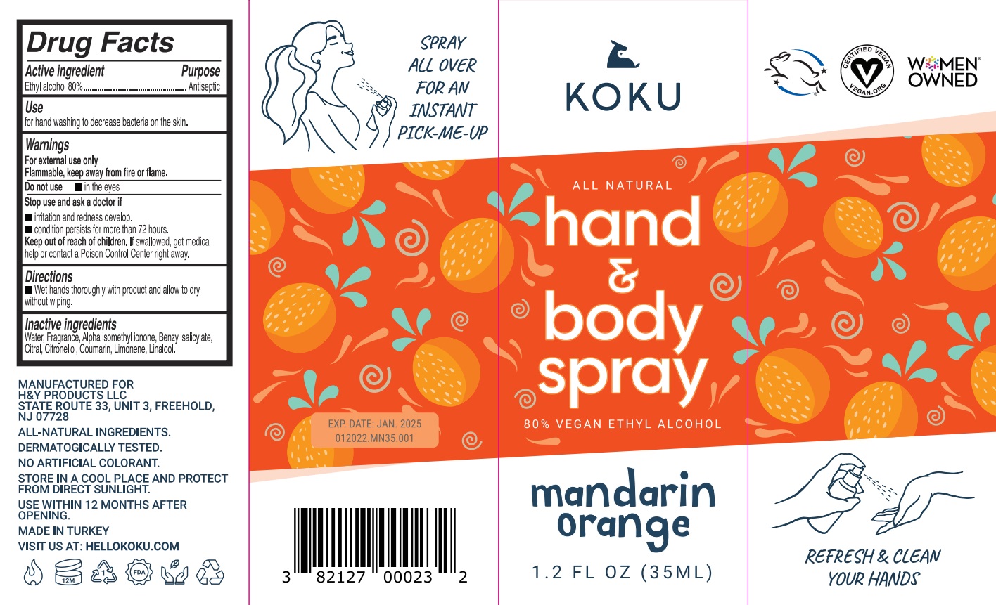 Koku All-Natural mandarin orange 1.2 box
