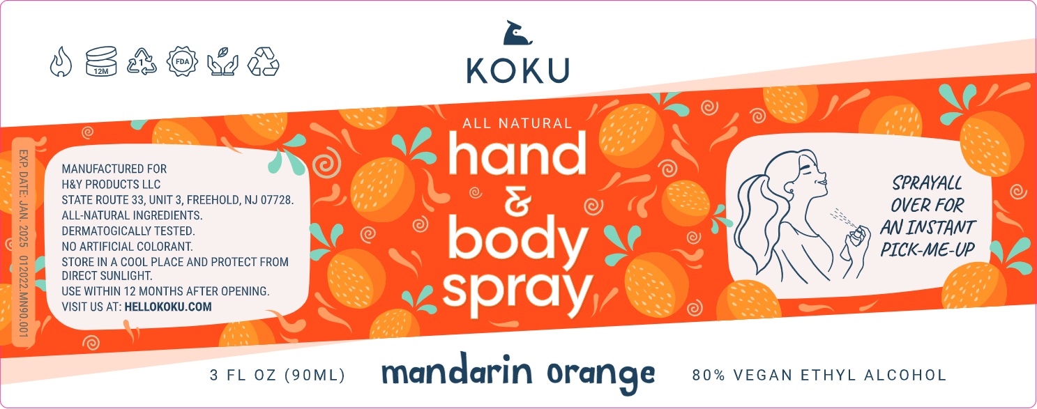 Koku All-Natural mandarin orange 3 bottle