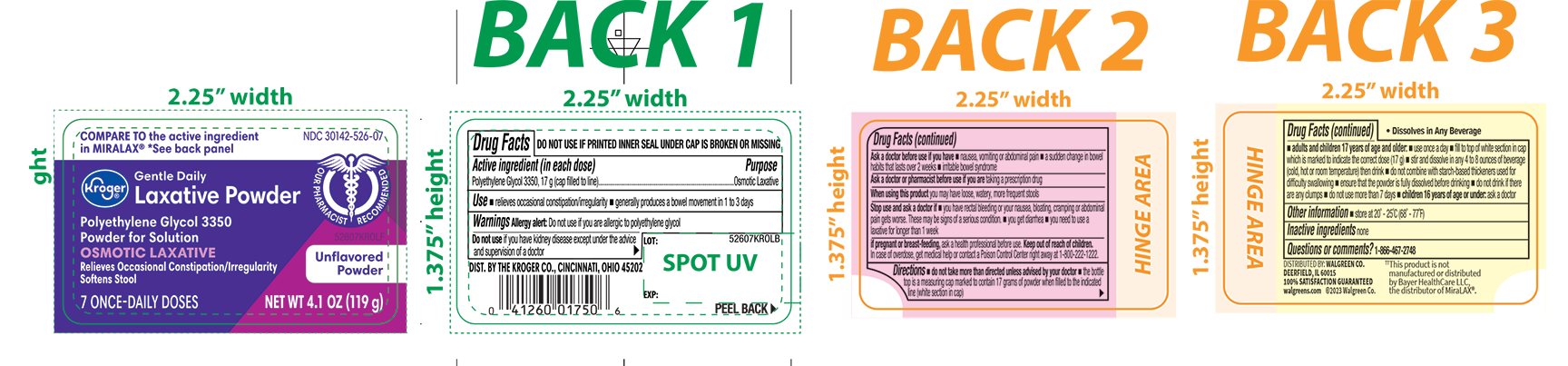 Kroger Polyethylene Glycol3350 7 Once Daily Doses