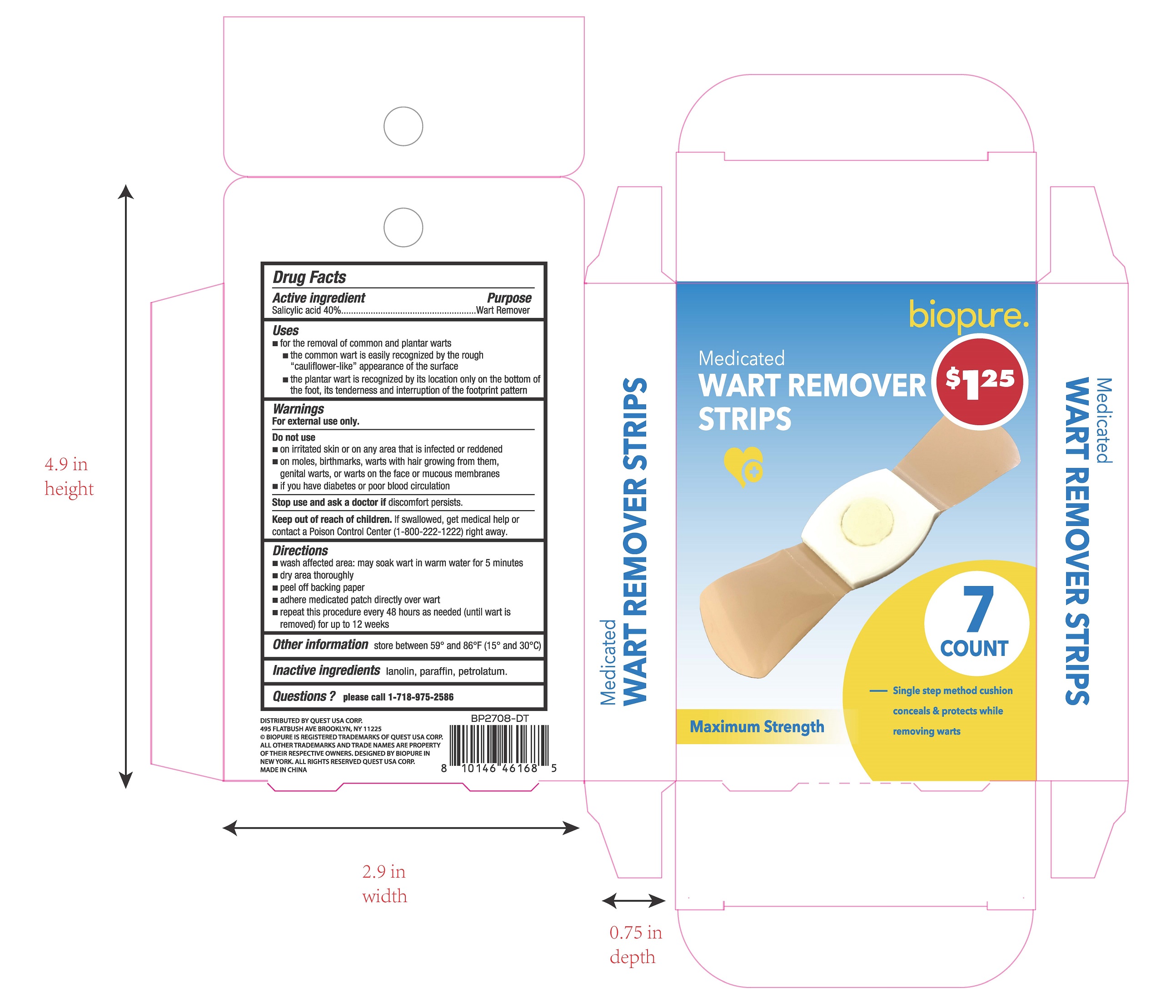Wart Remover Strips