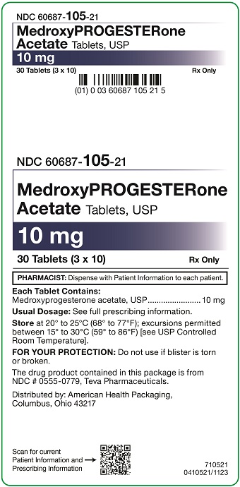 10 mg Medroxyprogesterone Tablets Carton