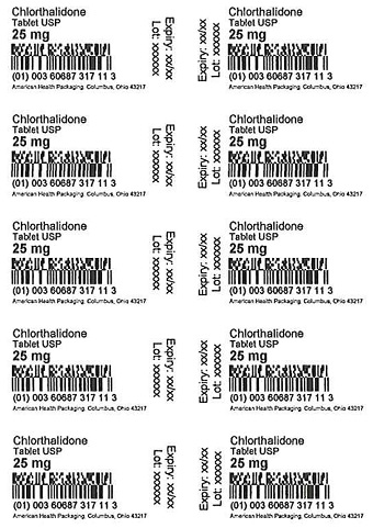 25 mg Chlorthalidone Tablets Blister 10 UD