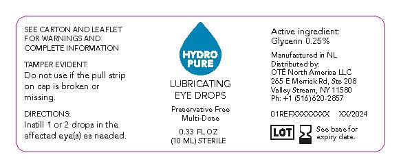 HydroPure label