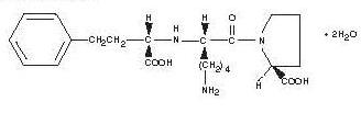 Structural Formula of Lisinopril