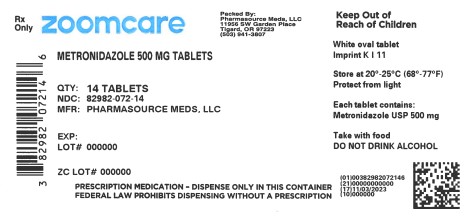 metronidazole label