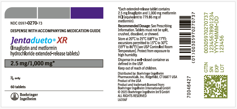 PRINCIPAL DISPLAY PANEL - 2.5 mg/1,000 mg Tablet Bottle Label