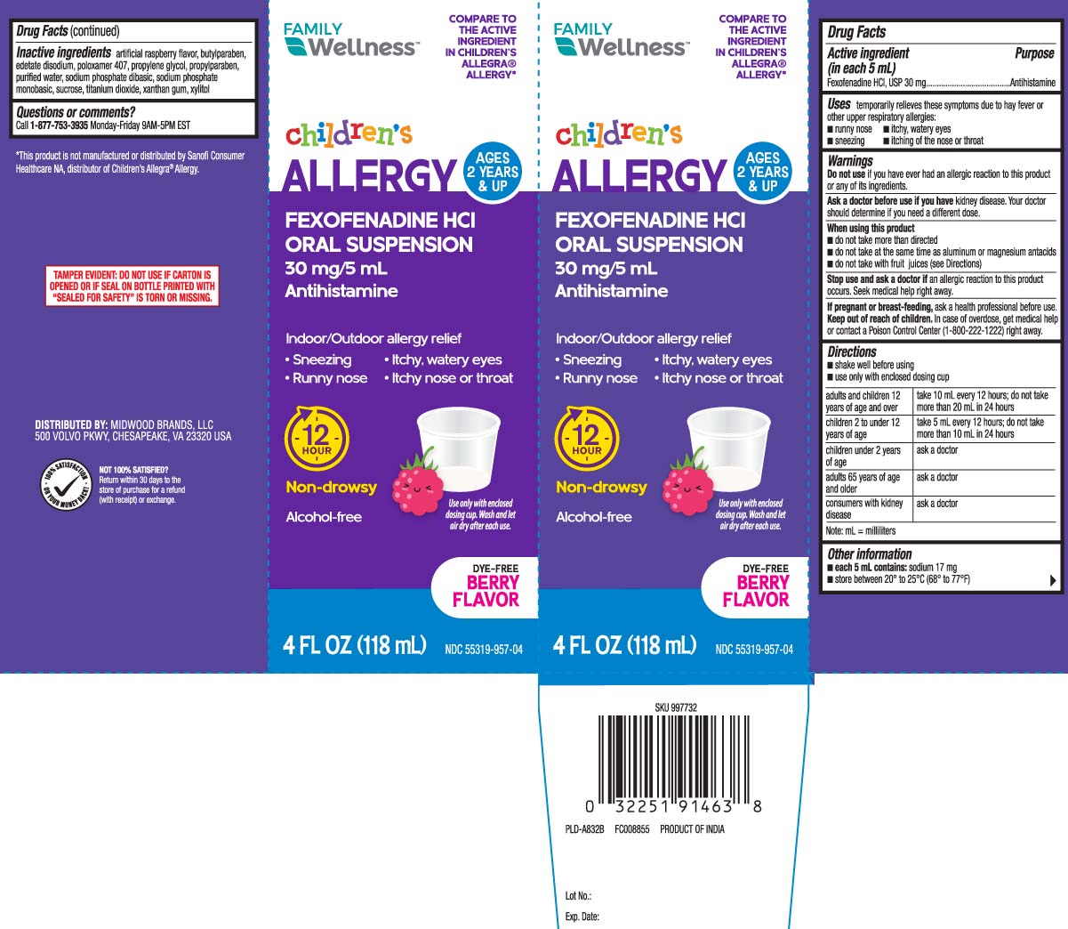 Fexofenadine HCl, USP 30 mg