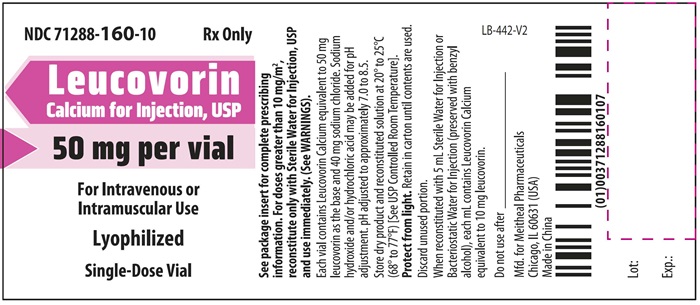 PRINCIPAL DISPLAY PANEL – Leucovorin Calcium for Injection, USP 50 mg Vial Label