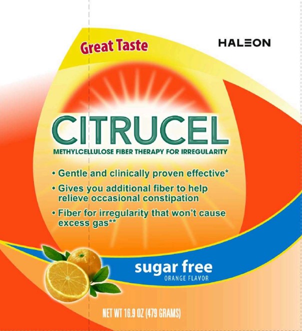 211406 Citrucel Sugar Free Orange 33 oz label