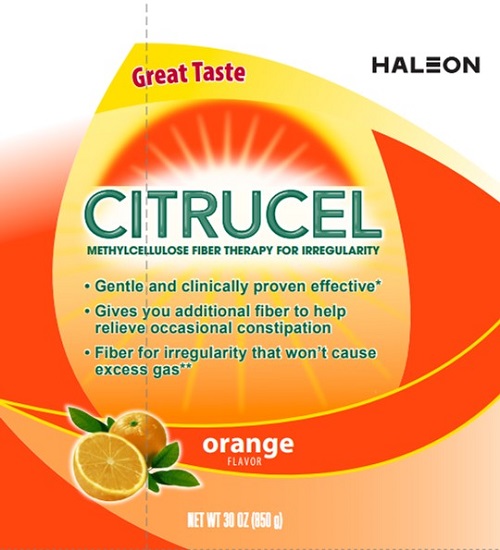211407 Citrucel Orange 30 oz label