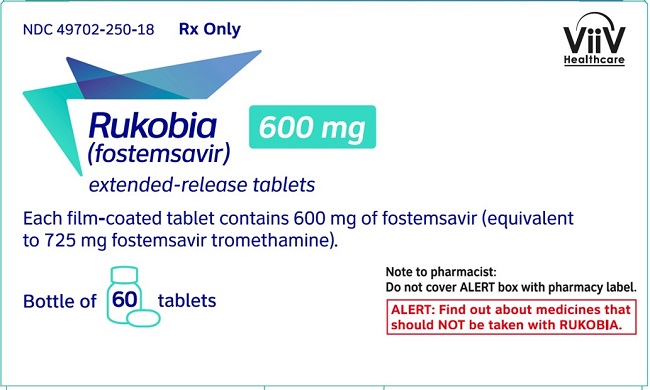 Rukobia 600 mg 60 count carton