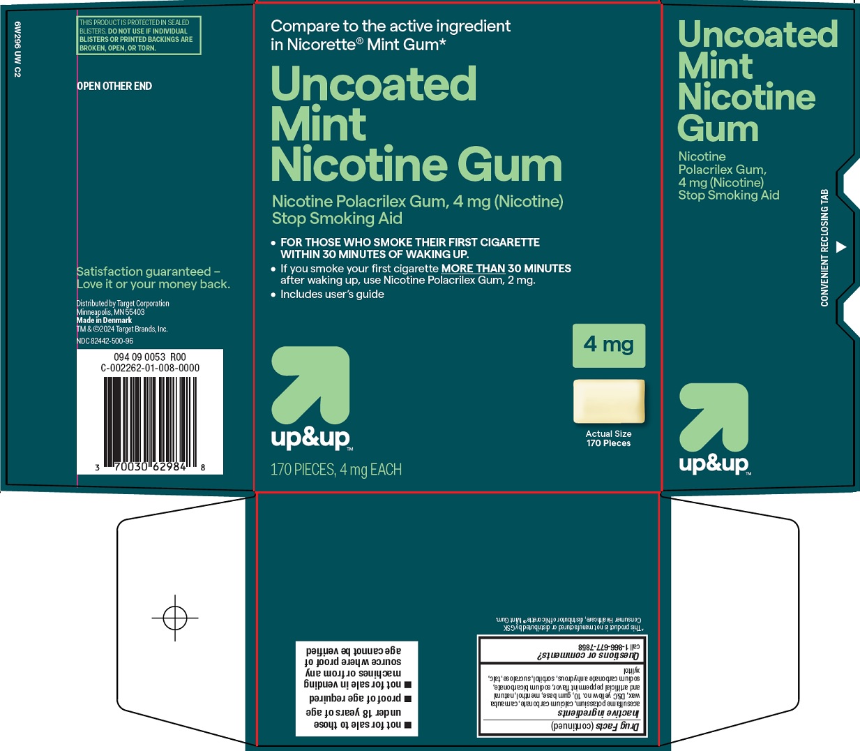 Uncoated Mint Nicotine Gum Carton Image 1