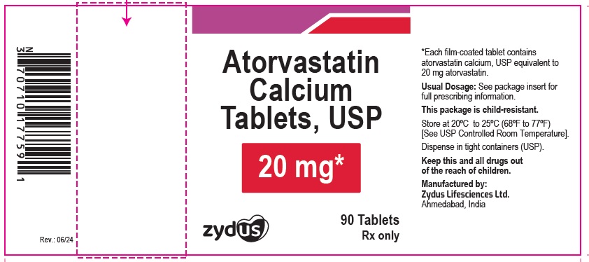 Atorvastatin Calcium Tablets, 20 mg