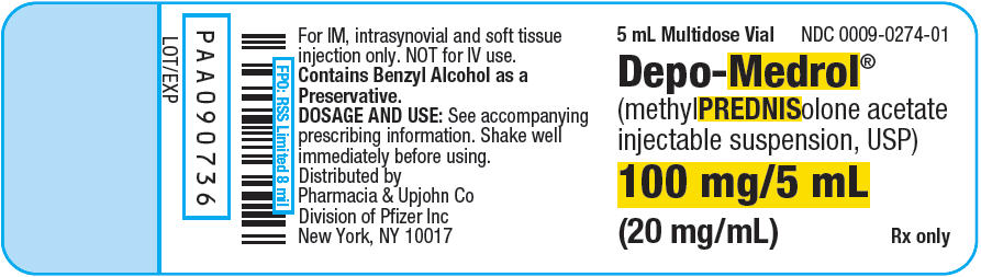 PRINCIPAL DISPLAY PANEL - 100 mg/5 mL Vial Label