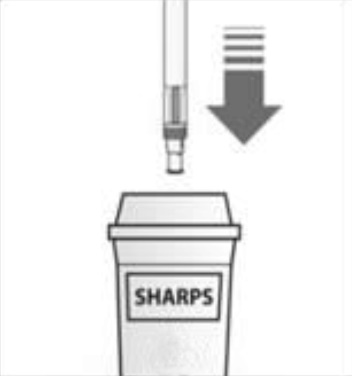A drawing of a coffee cup and a pen  Description automatically generated