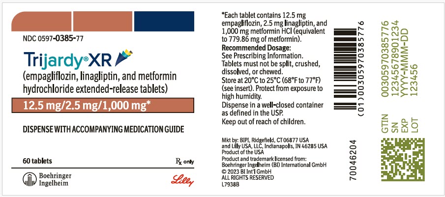PRINCIPAL DISPLAY PANEL - 12.5 mg/2.5 mg/1,000 mg Tablet Bottle Label