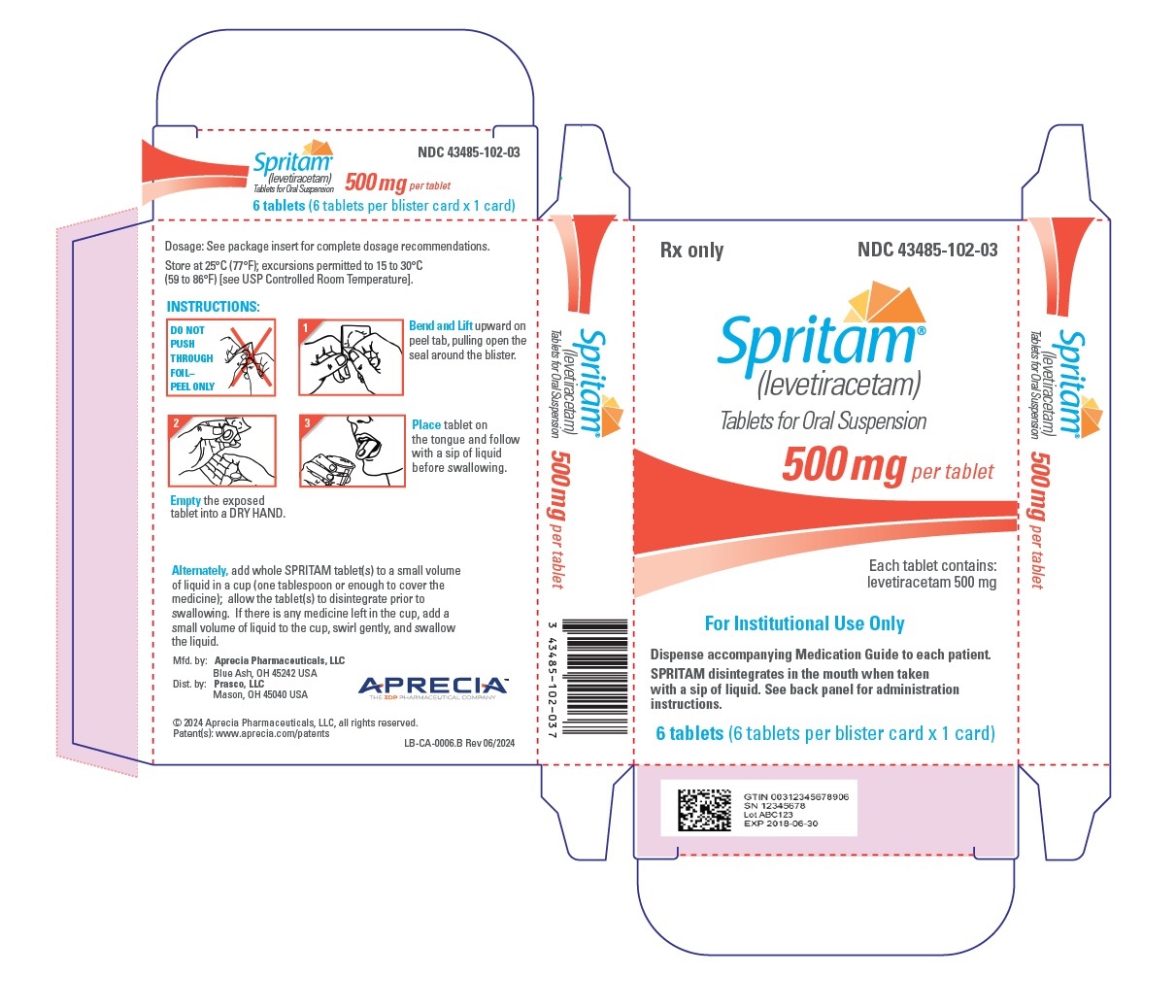 500 mg Carton Label