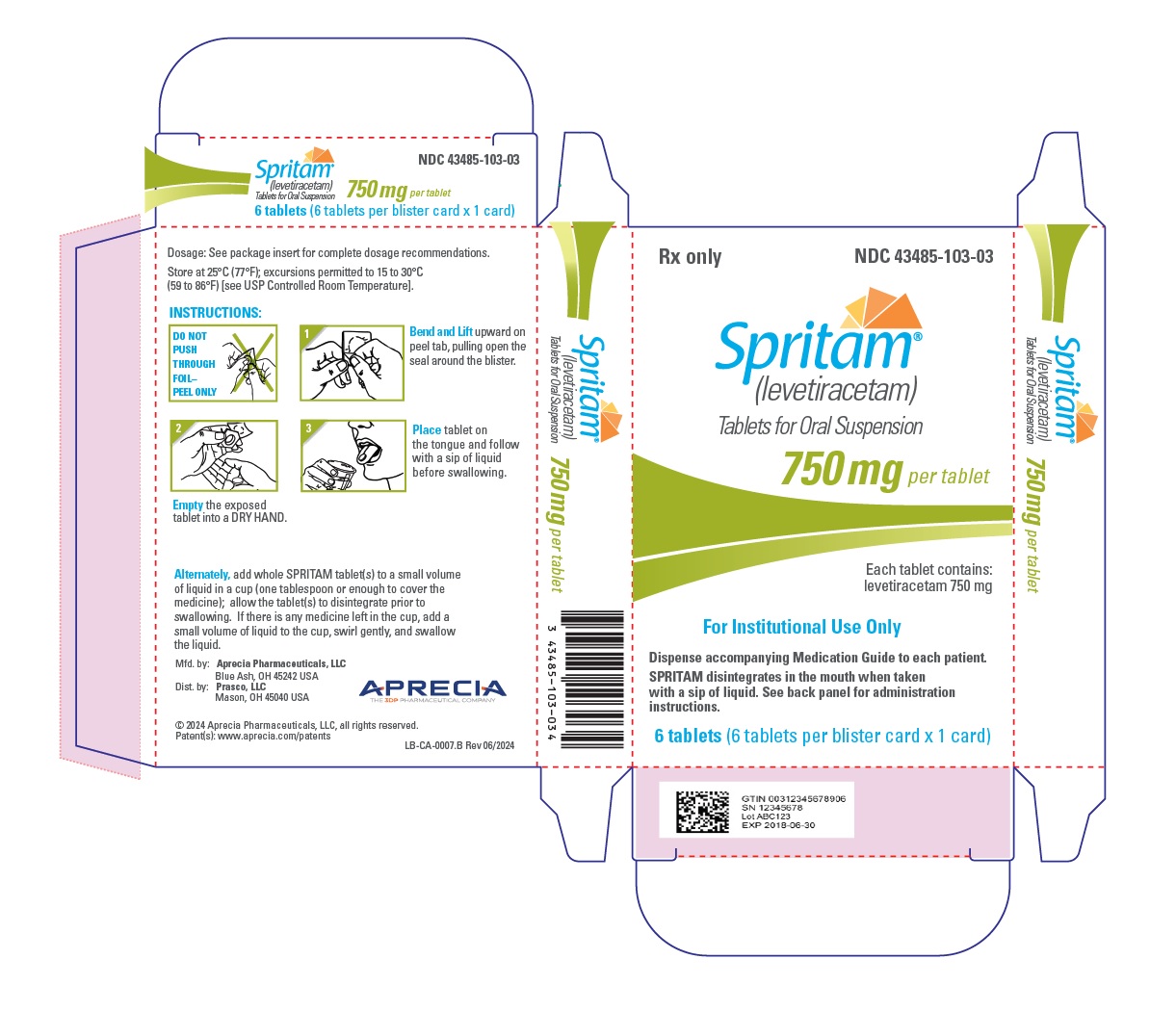 750 mg Carton Label