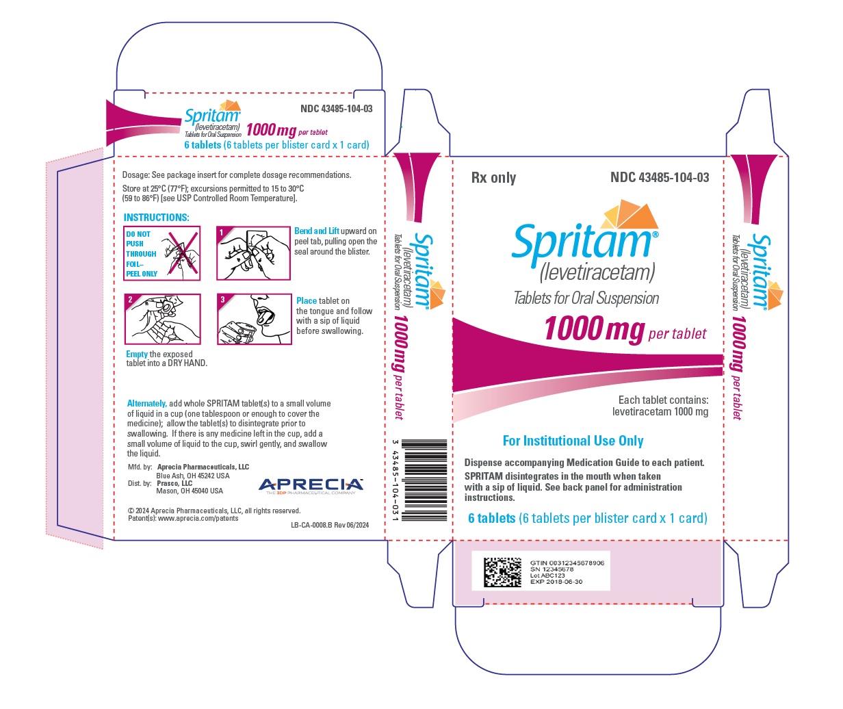1000 mg Carton Label