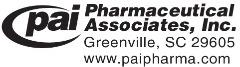 Pharmaceutical Associates, Inc. Greenville, SC 29605 www.paipharma.com