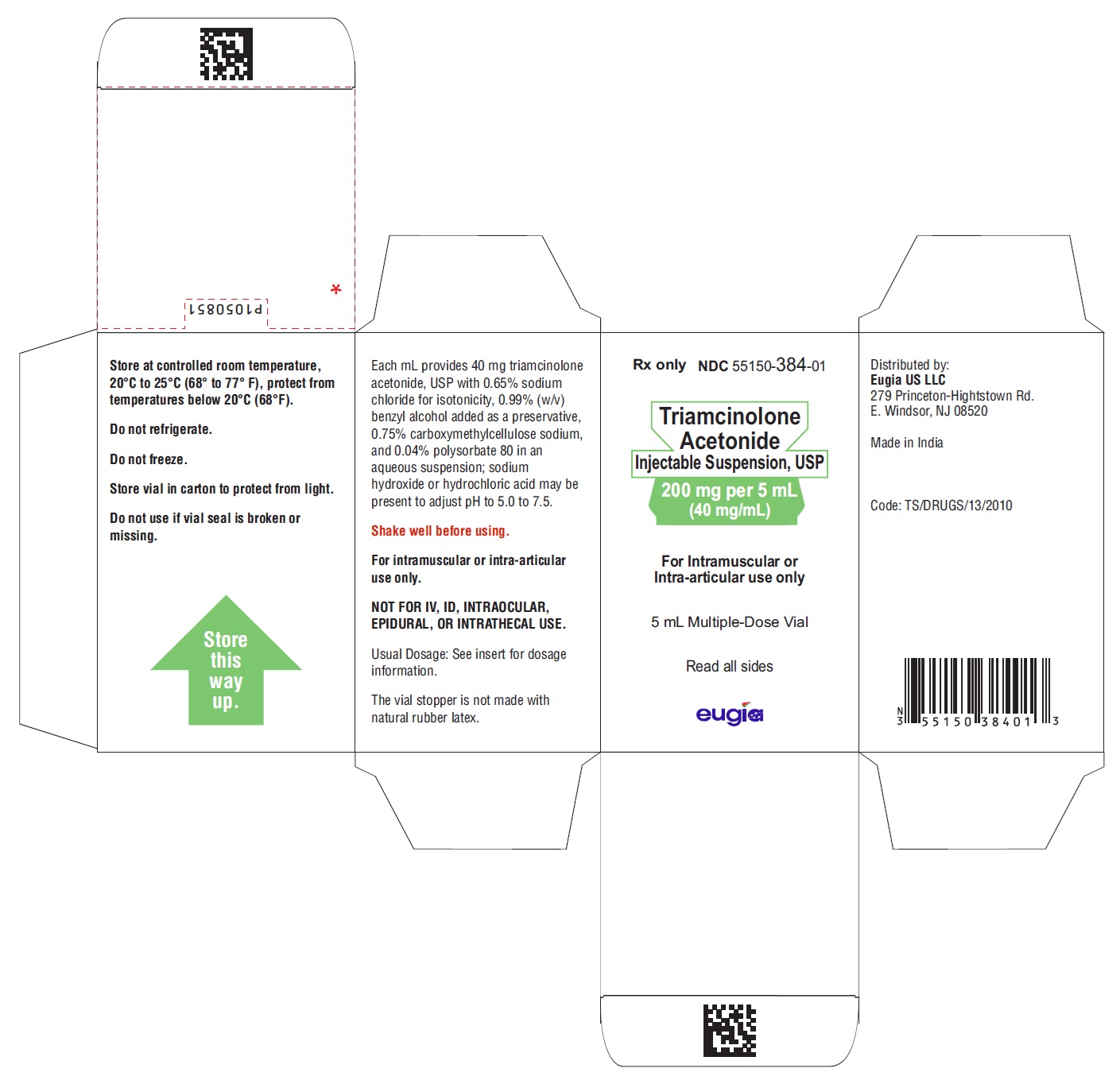 PACKAGE LABEL-PRINCIPAL DISPLAY PANEL-200 mg per 5 mL (40 mg/mL) - Container-Carton (1 Vial)