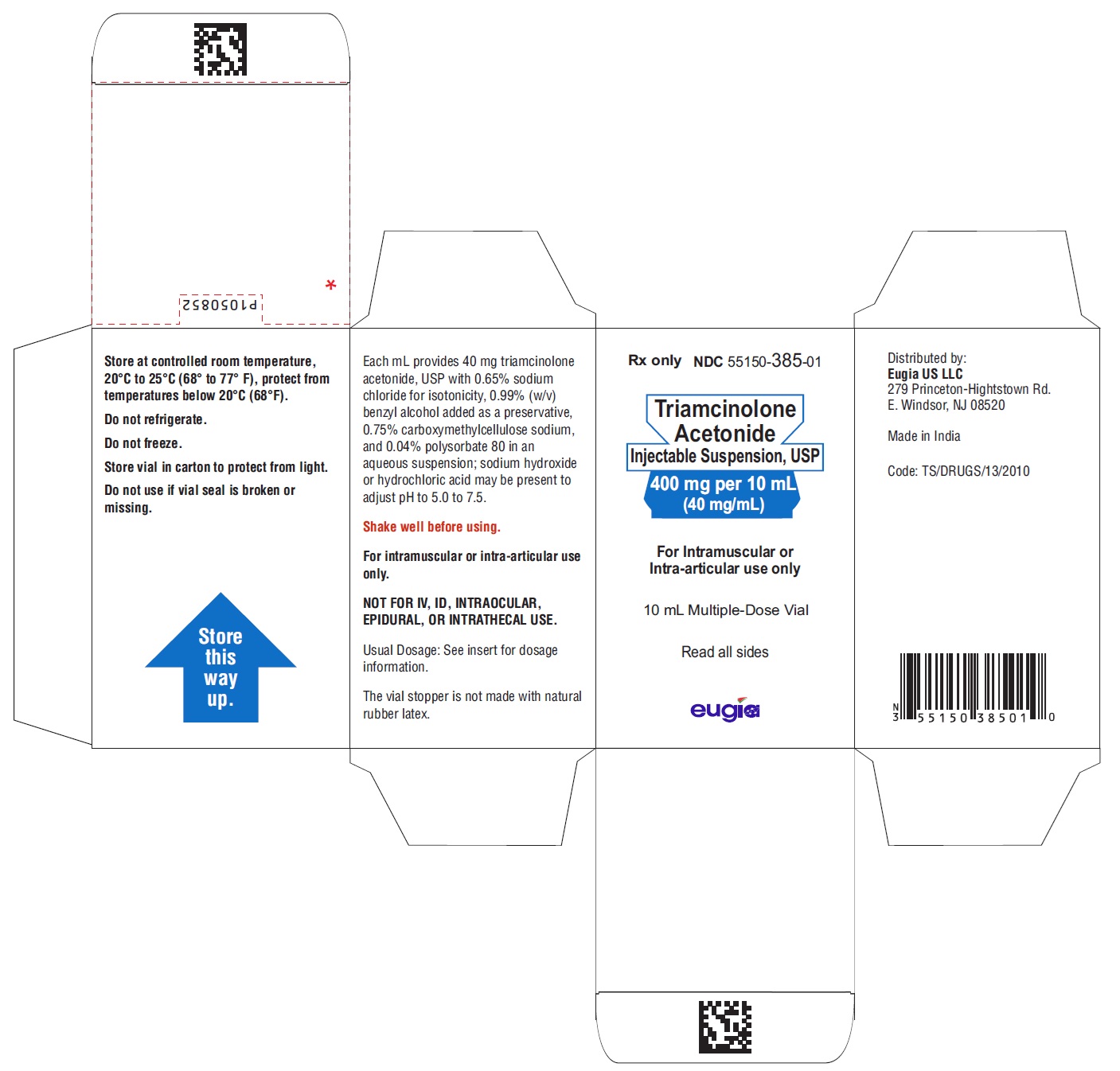 PACKAGE LABEL-PRINCIPAL DISPLAY PANEL-400 mg per 10 mL (40 mg/mL) - Container-Carton (1 Vial)