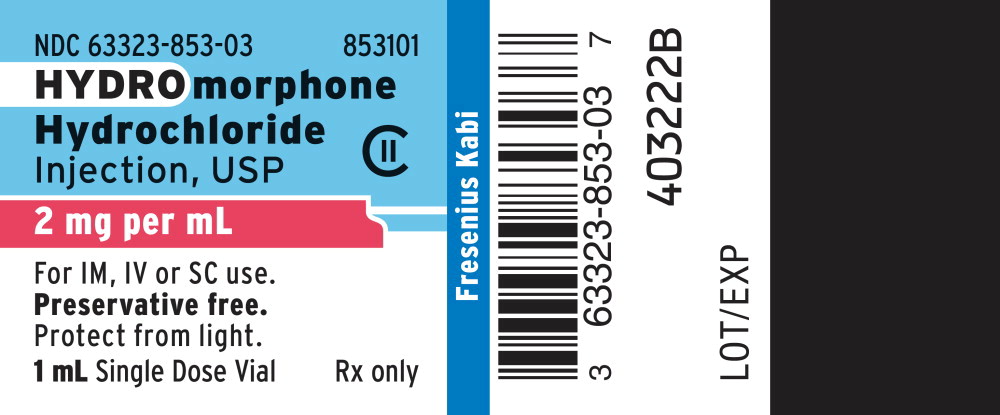 PACKAGE LABEL - PRINCIPAL DISPLAY - Hydromorphone Hydrochloride 2 mg Vial Label
