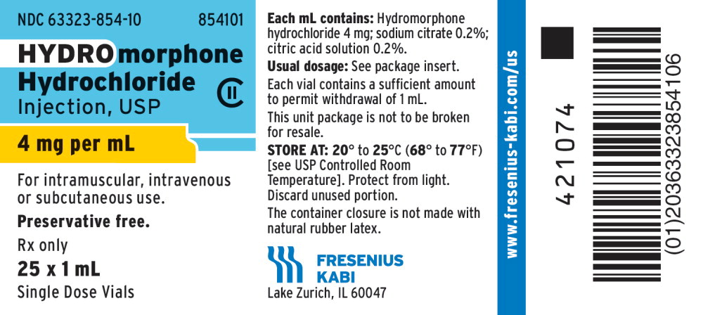 PACKAGE LABEL - PRINCIPAL DISPLAY - Hydromorphone Hydrochloride 4 mg Carton Label

