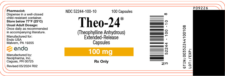 100 mg x 100 label