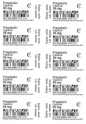 25 mg Pregabalin Capsule Blister